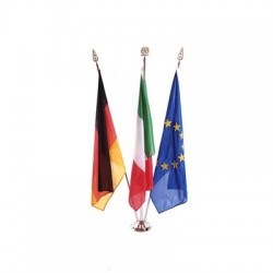 Kit portabandiere Luxury da interno 3 posti