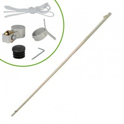 Asta in alluminio 300 cm