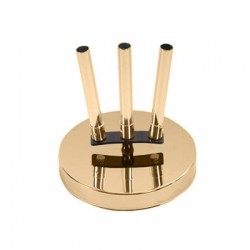 Base da interno 3 posti oro