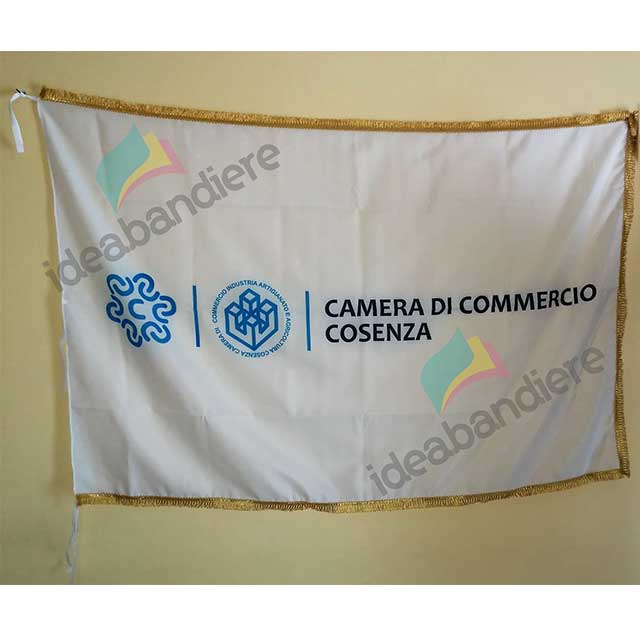 Bandiera con Frangia oro Camera di Commercio