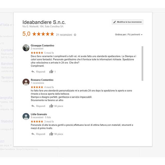 Recensioni ideabandiere